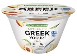 Evrofarma - Greeck yogurt dessert with peach 0% fat