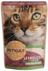 Petkult Cat Duck Wet Food for Sterilized Cats