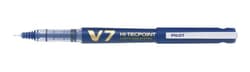 Pilot Roller reincarcabil V7 Hi-Tecpoint, 0.7 mm, varf mediu, albastru