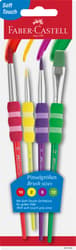 Faber-Castell Set 4 pensule, soft touch