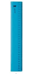 Alco Rigla flexibila din plastic, 30cm, albastru transparent