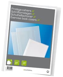 Aurora Set of 3 PP covers, for A4 notebook, transparent crystal