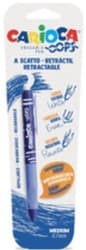 Carioca Oops Pix erasable, 0.7mm, retractabil, albastru
