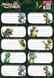 Tanex Dino School Label Set