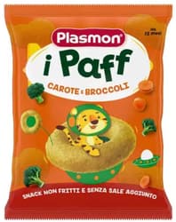Plasmon Puffs with carrot and broccoli, 12 months