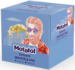 Mototol Cutie servetele cub, 2 straturi, alb