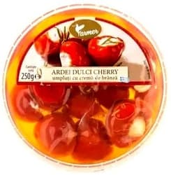 Farmer Ardei rosu cherrry umplut cu crema de branza picanta