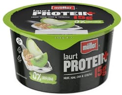 Muller Yogurt Protein+ with apples, kiwi, kia seeds and™cereals