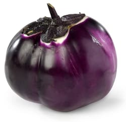 Violet round Italian Aubergines