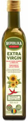 Republika extra virgin sunflower oil with hot peppers, cold pressed, double filtered