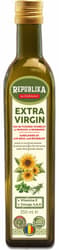 Republika extra virgin sunflower oil with basil and rosemary cold pressed, double filtered