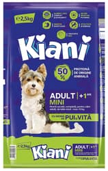 Kiani Hrana uscata cu aroma de pui si vita, pentru caini adulti de talie mica