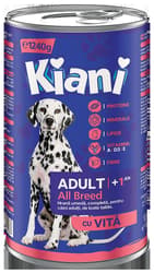 Kiani Wet food for adult dogs with beef