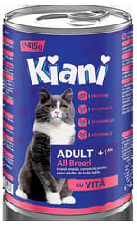 Kiani Wet food for adult cats with beef