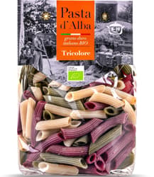 Pasta d'Alba ECO Tricolor penne pasta from durum wheat, spinach and beetroot