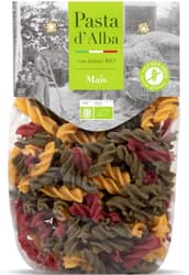 Pasta d'Alba ECO Paste tricolore fusilli din porumb, spanac si sfecla rosie