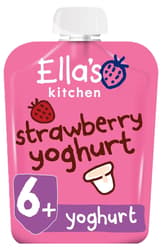 Ella's Kitchen ECO Iaurt grecesc natural cu capsuni