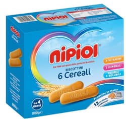 Nipiol Biscuiti cu 6 cereale, +6 luni