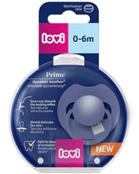 Lovi Dynamic Prime Silicone Pacifier 0-6 months, blue