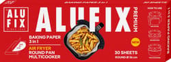 ALUFIX Hartie de copt pentru air fryer, multicooker, tigaie rotunda