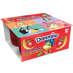 Danonino Children's cottage cheese with strawberry and banana puree (4x95g)