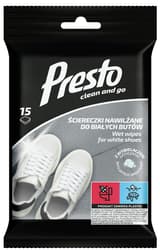 Presto Servetele umede pentru incaltaminte alba