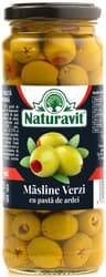 Naturavit PITTED GREEN WITH PEPPER OLIVES