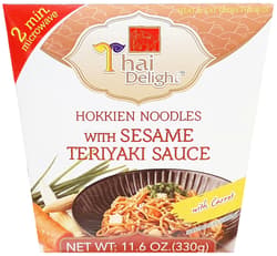 Thai Delight Hokkien noodles with teryaki sauce and sesame