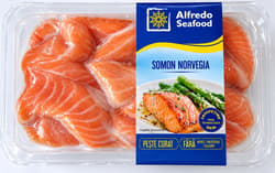 Alfredo Seafood Salmon Cubes Frozen Product