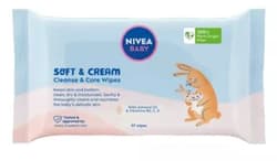 Nivea Baby Soft&Cream Servetele umede, 57 buc