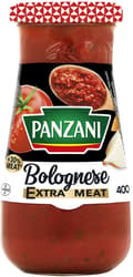 Panzani Bolognese sauce extra meat