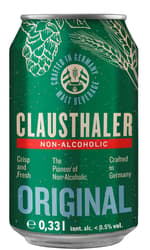 Clausthaler Original Blonde Beer Can