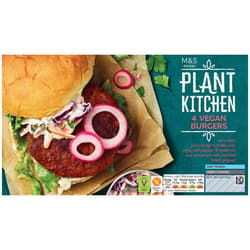 Marks & Spencer Plant Kitchen 4 Vegan Burgers 