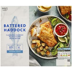 Marks & Spencer Fileuri de eglefin pane in aluat 4 x 125g