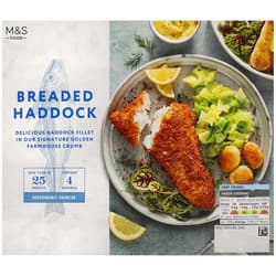 Marks & Spencer Fileuri de eglefin pane in pesmet 4 x 125g