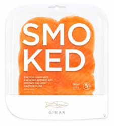 Smoked salmon sliced