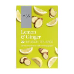 Marks & Spencer Ceai aromat de fructe cu iarba de lamaie ghimbir si bucati de lamaie