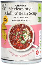 Marks & Spencer Supa de fasole cu chilli in stil Mexican