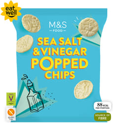 Marks & Spencer Snacks din cartofi, cu sare de mare si otet