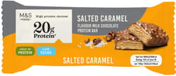 Marks & Spencer Baton proteic cu crema de caramel sarat, invelit in ciocolata cu lapte