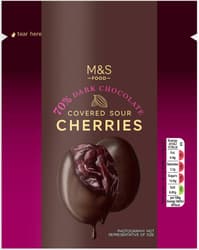 Marks & Spencer Covered Sour Cherries 70% Dark Chocolate