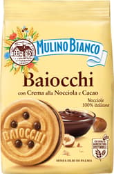 Mulino Bianco Baiocchi Nocciola Cream and Cocoa Biscuits