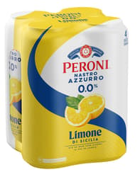 Peroni Flavors 0.0% Lemon Beer Can 4pack