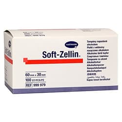 HARTMANN SOFT-ZELLIN TAMPOANE CU ALCOOL 100BUC