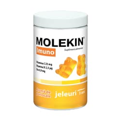 ZDROVIT MOLEKIN IMUNO 3ANI+ X 60 JELEURI GUMATE CU AROMA DE PORTOCALE
