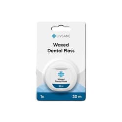LIVSANE WAXED DENTAL FLOSS 30M