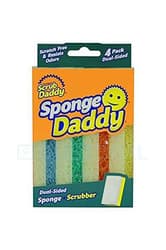 Scrub Daddy Dish sponge with abrasive side, 4 pax
