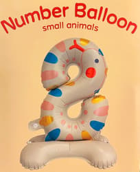 Balon folie animale numar 8, 57x40 cm