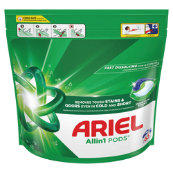 Ariel All in One Pods Detergent capsule, 65 spalari