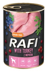 Rafi Pate pentru caini cu carne de curcan, afine si merisoare
